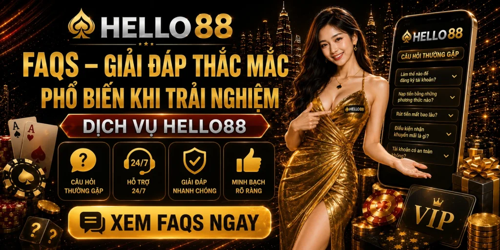 FAQs – Giải đáp thắc mắc phổ biến khi trải nghiệm dịch vụ Hello88 